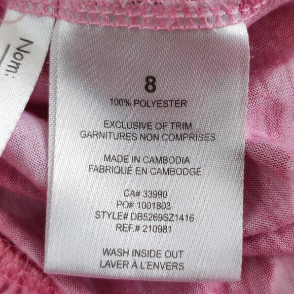 Smurfs Smurfette sleeping wear girls size 8 pink with graphic, bow, raffle - Picture 7 of 12